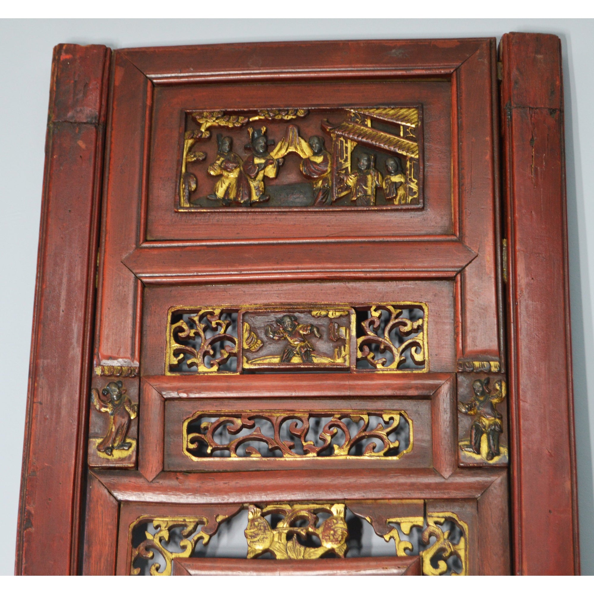 Antique Chinese Hand Carved Wall Decor-3. Asian & Chinese Furniture, Art, Antiques, Vintage Home Décor for sale at FEA Home