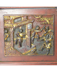 Pair of Antique Chinese Hand Carved Wall Panels-5. Asian & Chinese Furniture, Art, Antiques, Vintage Home Décor for sale at FEA Home