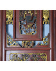 Pair of Antique Chinese Hand Carved Wall Panels-6. Asian & Chinese Furniture, Art, Antiques, Vintage Home Décor for sale at FEA Home