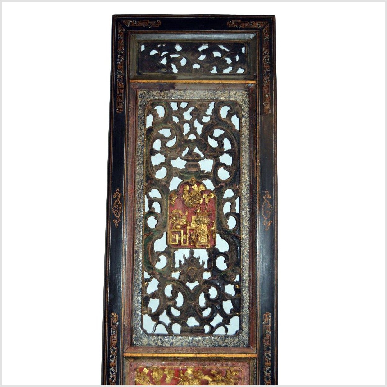 Antique Chinese Hand-Carved Wall Ornament-YN3036-2. Asian & Chinese Furniture, Art, Antiques, Vintage Home Décor for sale at FEA Home