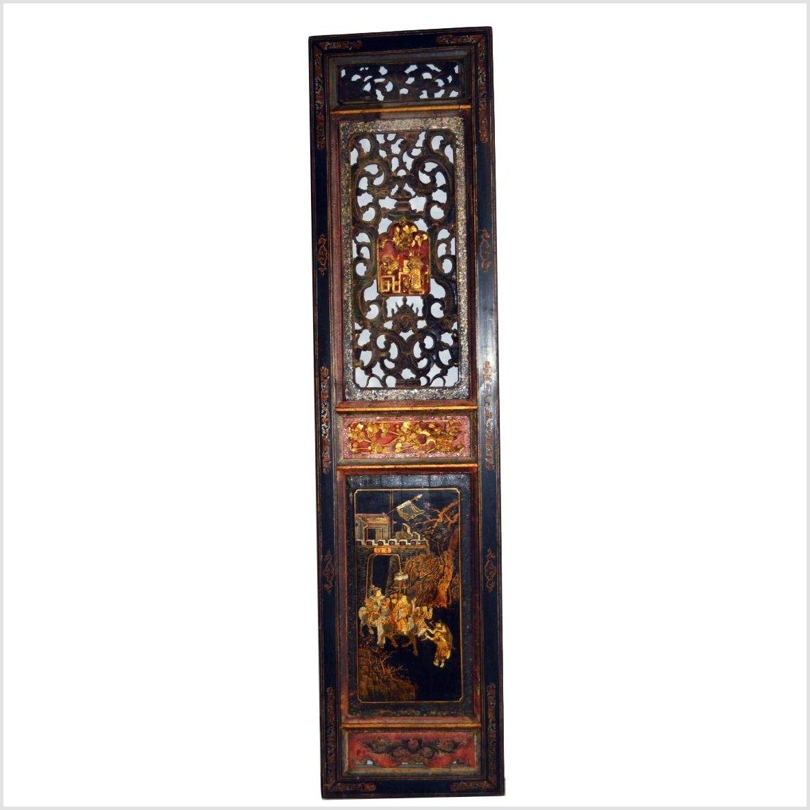 Antique Chinese Hand-Carved Wall Ornament-YN3036-1. Asian & Chinese Furniture, Art, Antiques, Vintage Home Décor for sale at FEA Home