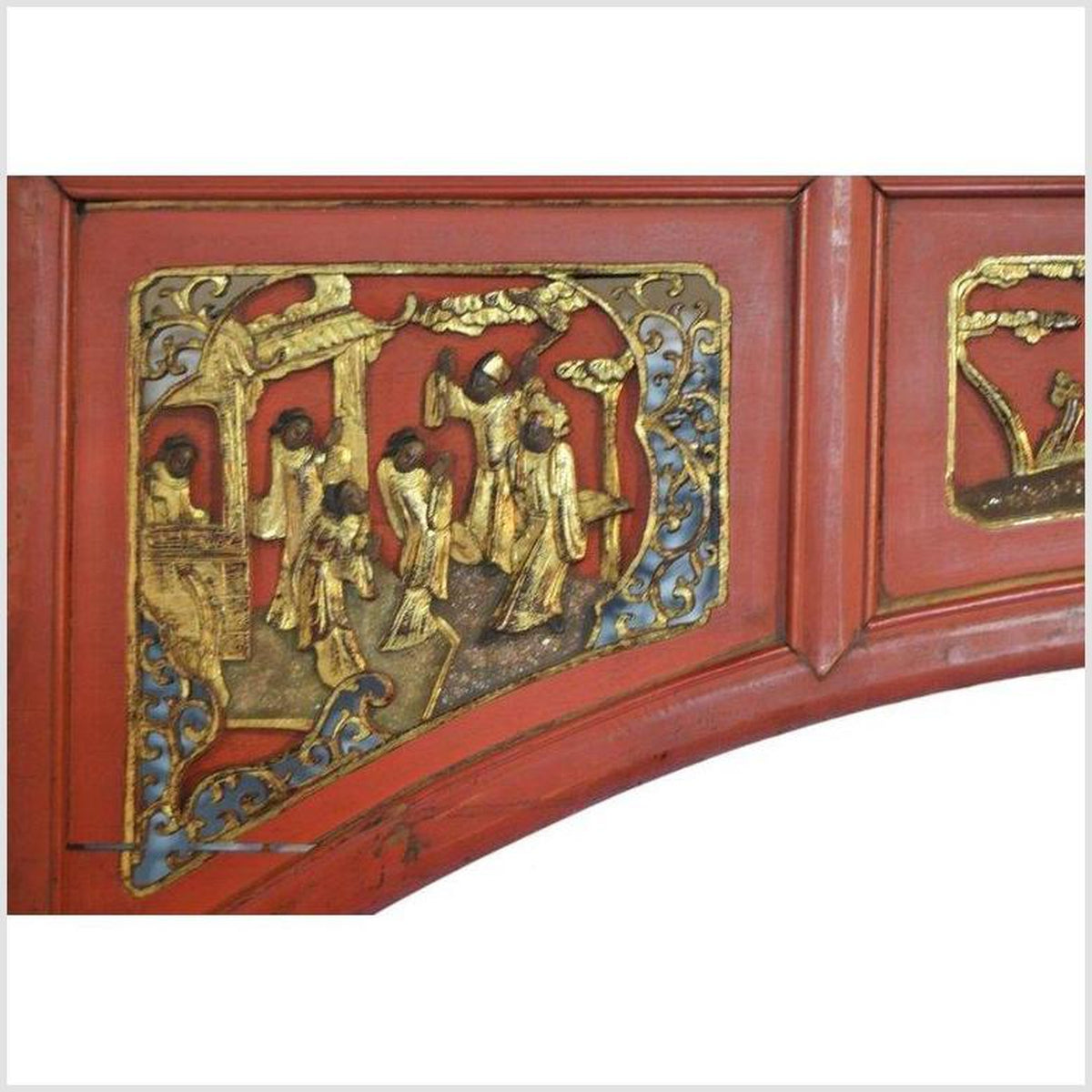 Antique Chinese Hand-Carved Wooden Sign-4. Asian & Chinese Furniture, Art, Antiques, Vintage Home Décor for sale at FEA Home