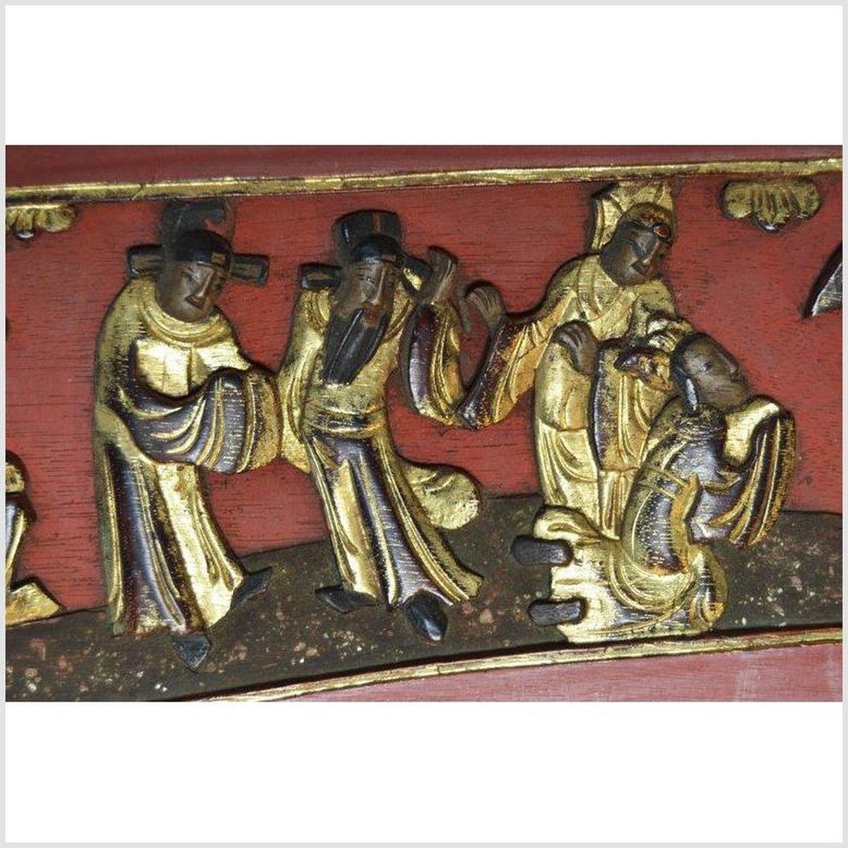 Antique Chinese Hand-Carved Wooden Sign-7. Asian & Chinese Furniture, Art, Antiques, Vintage Home Décor for sale at FEA Home