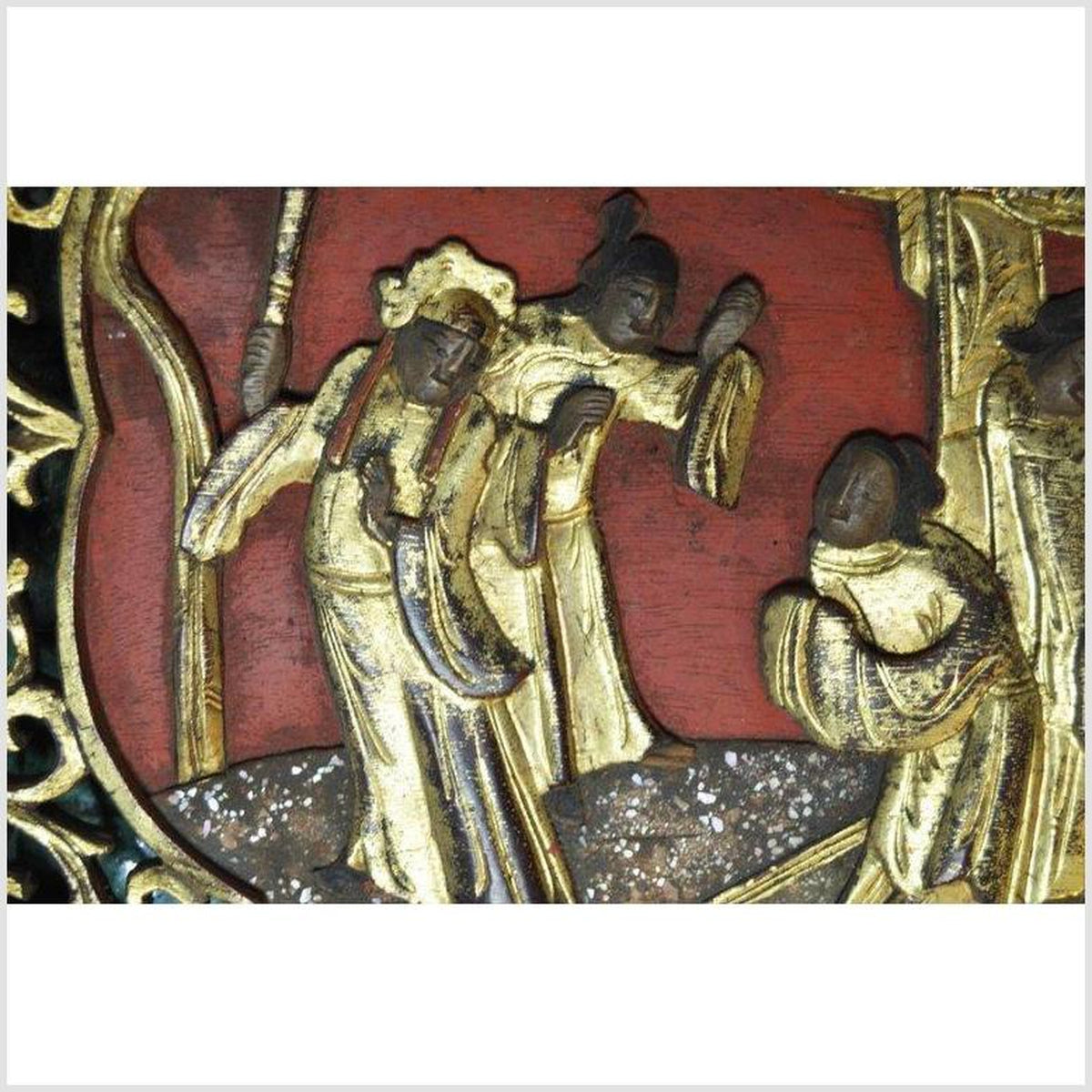 Antique Chinese Hand-Carved Wooden Sign-9. Asian & Chinese Furniture, Art, Antiques, Vintage Home Décor for sale at FEA Home