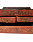 Antique Chinese Hand Carved Wooden Treasure Box-4. Asian & Chinese Furniture, Art, Antiques, Vintage Home Décor for sale at FEA Home