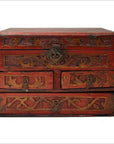 Antique Chinese Hand Carved Wooden Treasure Box-3. Asian & Chinese Furniture, Art, Antiques, Vintage Home Décor for sale at FEA Home