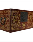 Antique Chinese Lacquer Box – Central Latch, Stylized Birdwork-4. Asian & Chinese Furniture, Art, Antiques, Vintage Home Décor for sale at FEA Home