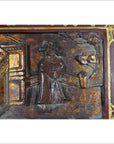 Antique Chinese Lacquer Box – Central Latch, Stylized Birdwork-6. Asian & Chinese Furniture, Art, Antiques, Vintage Home Décor for sale at FEA Home
