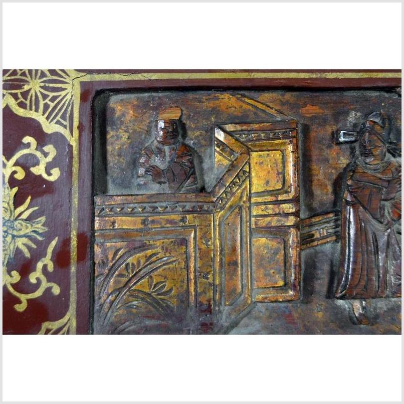 Antique Chinese Lacquer Box – Central Latch, Stylized Birdwork-7. Asian & Chinese Furniture, Art, Antiques, Vintage Home Décor for sale at FEA Home
