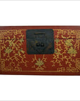 Antique Chinese Lacquer Box – Red Ground, Gold Floral Inlay-2. Asian & Chinese Furniture, Art, Antiques, Vintage Home Décor for sale at FEA Home