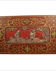 Antique Chinese Lacquer Box – Red Ground, Gold Floral Inlay-5. Asian & Chinese Furniture, Art, Antiques, Vintage Home Décor for sale at FEA Home
