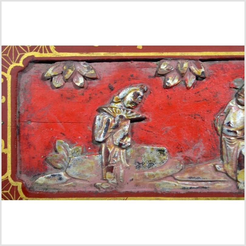 Antique Chinese Lacquer Box – Red Ground, Gold Floral Inlay-7. Asian & Chinese Furniture, Art, Antiques, Vintage Home Décor for sale at FEA Home