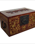 Antique Chinese Lacquer Box – Dancing Figures, Scenic Lid-3. Asian & Chinese Furniture, Art, Antiques, Vintage Home Décor for sale at FEA Home
