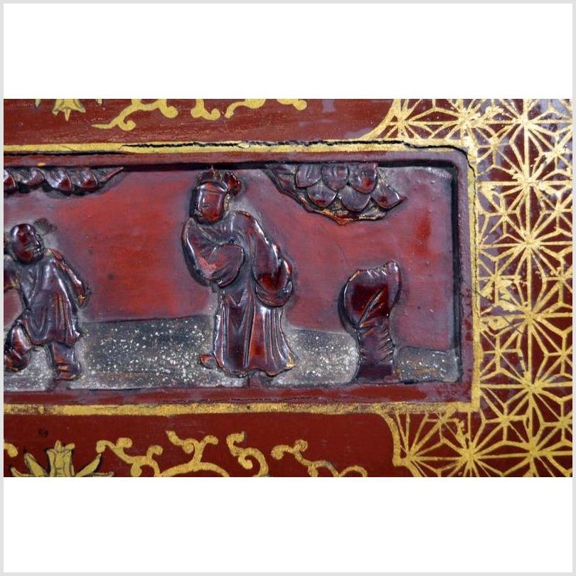 Antique Chinese Lacquer Box – Dancing Figures, Scenic Lid-6. Asian & Chinese Furniture, Art, Antiques, Vintage Home Décor for sale at FEA Home