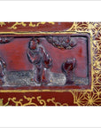 Antique Chinese Lacquer Box – Dancing Figures, Scenic Lid-6. Asian & Chinese Furniture, Art, Antiques, Vintage Home Décor for sale at FEA Home