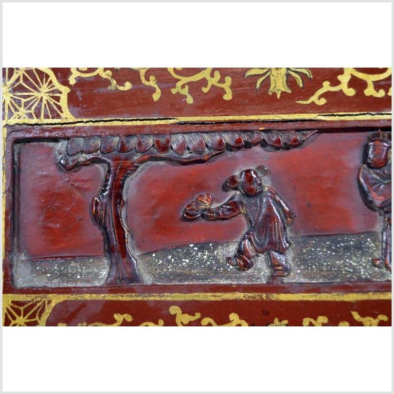 Antique Chinese Lacquer Box – Dancing Figures, Scenic Lid-7. Asian & Chinese Furniture, Art, Antiques, Vintage Home Décor for sale at FEA Home