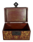 Antique Chinese Lacquer Box – Dancing Figures, Scenic Lid-8. Asian & Chinese Furniture, Art, Antiques, Vintage Home Décor for sale at FEA Home