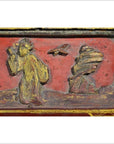 Antique Chinese Lacquer Box – Raised Top Scene, Red & Gold Finish-6. Asian & Chinese Furniture, Art, Antiques, Vintage Home Décor for sale at FEA Home