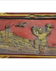 Antique Chinese Lacquer Box – Raised Top Scene, Red & Gold Finish-7. Asian & Chinese Furniture, Art, Antiques, Vintage Home Décor for sale at FEA Home