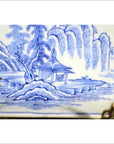 Antique Porcelain Tray – Landscape with Pavilion, Willow Trees-2. Asian & Chinese Furniture, Art, Antiques, Vintage Home Décor for sale at FEA Home