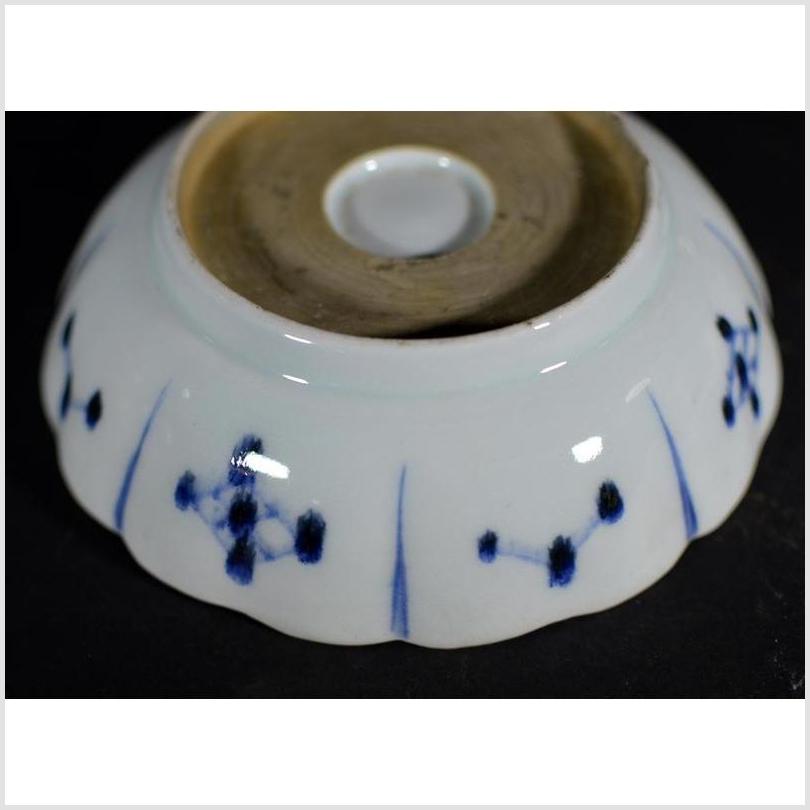 Antique Fluted Porcelain Plate – Wind-Swept Pine, Fine Detail-5. Asian & Chinese Furniture, Art, Antiques, Vintage Home Décor for sale at FEA Home