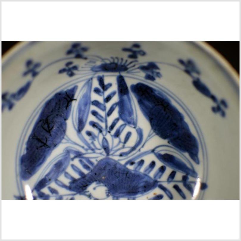 Antique Asian Porcelain Dish – Foliate Hill Motif, Rustic Brushwork-3. Asian & Chinese Furniture, Art, Antiques, Vintage Home Décor for sale at FEA Home