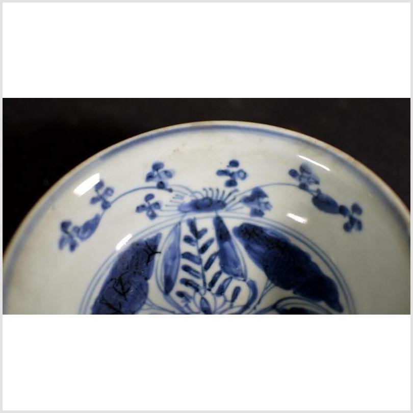 Antique Asian Porcelain Dish – Foliate Hill Motif, Rustic Brushwork-5. Asian & Chinese Furniture, Art, Antiques, Vintage Home Décor for sale at FEA Home