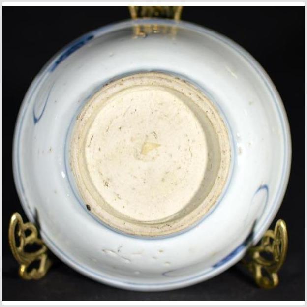 Antique Asian Porcelain Dish – Foliate Hill Motif, Rustic Brushwork-6. Asian & Chinese Furniture, Art, Antiques, Vintage Home Décor for sale at FEA Home