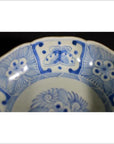 Antique Chinese Porcelain Bowl – Butterfly Cartouches, Petal Rim-4. Asian & Chinese Furniture, Art, Antiques, Vintage Home Décor for sale at FEA Home