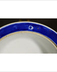 Antique Asian Deep Plate – Broad Blue Rim, Minimal Center-2. Asian & Chinese Furniture, Art, Antiques, Vintage Home Décor for sale at FEA Home