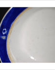 Antique Asian Deep Plate – Broad Blue Rim, Minimal Center-3. Asian & Chinese Furniture, Art, Antiques, Vintage Home Décor for sale at FEA Home