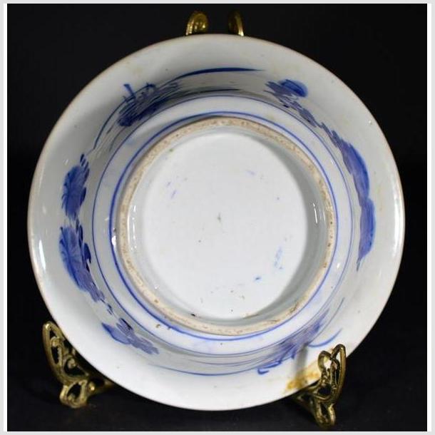 Antique Asian Deep Plate – Broad Blue Rim, Minimal Center-4. Asian & Chinese Furniture, Art, Antiques, Vintage Home Décor for sale at FEA Home