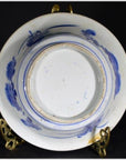 Antique Asian Deep Plate – Broad Blue Rim, Minimal Center-4. Asian & Chinese Furniture, Art, Antiques, Vintage Home Décor for sale at FEA Home