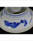 Antique Asian Deep Plate – Broad Blue Rim, Minimal Center-7. Asian & Chinese Furniture, Art, Antiques, Vintage Home Décor for sale at FEA Home