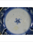 Antique Porcelain Dish – Rosette Medallion, Alternating Panels-2. Asian & Chinese Furniture, Art, Antiques, Vintage Home Décor for sale at FEA Home