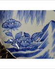 Antique Chinese Hand Painted Porcelain Plate – Floral Riverbank with Scalloped Rim-4. Asian & Chinese Furniture, Art, Antiques, Vintage Home Décor for sale at FEA Home