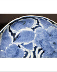 Antique Peony Plate – Dense Petal Pattern, Deep Blue Overglaze-2. Asian & Chinese Furniture, Art, Antiques, Vintage Home Décor for sale at FEA Home
