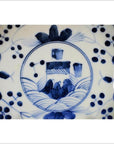 Antique Chinese Hand Painted Porcelain Plate – Garden Pavilion with Floral Border-2. Asian & Chinese Furniture, Art, Antiques, Vintage Home Décor for sale at FEA Home