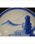 Antique Chinese Hand Painted Porcelain Plate – Seated Scholar by River-3. Asian & Chinese Furniture, Art, Antiques, Vintage Home Décor for sale at FEA Home