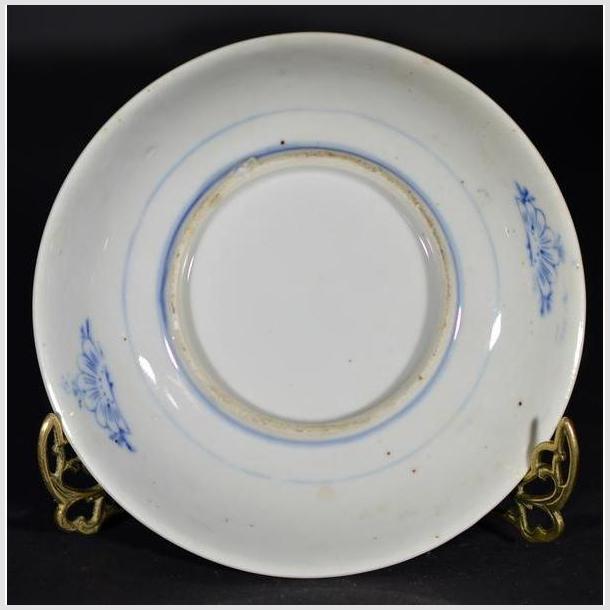 Antique Chinese Hand Painted Porcelain Plate – Seated Scholar by River-4. Asian & Chinese Furniture, Art, Antiques, Vintage Home Décor for sale at FEA Home