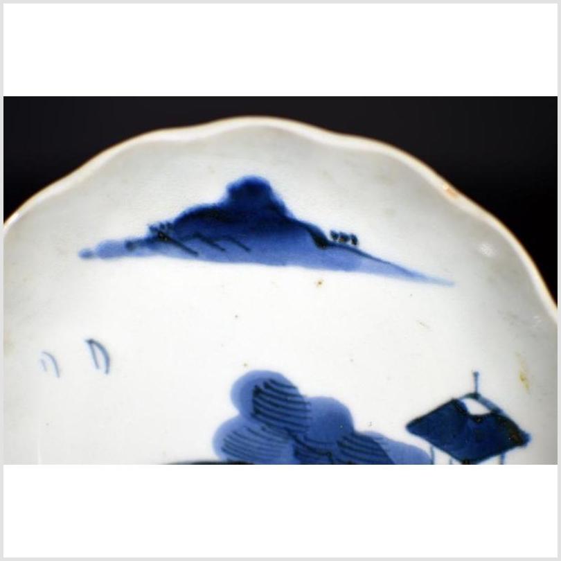Antique Chinese Hand Painted Porcelain Plate – Clouded Mountain Landscape-4. Asian & Chinese Furniture, Art, Antiques, Vintage Home Décor for sale at FEA Home