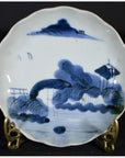 Antique Chinese Hand Painted Porcelain Plate – Clouded Mountain Landscape-1. Asian & Chinese Furniture, Art, Antiques, Vintage Home Décor for sale at FEA Home