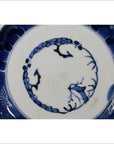 Antique Chinese Hand Painted Porcelain Plate – Blue Vine Motif, Scalloped Rim-3. Asian & Chinese Furniture, Art, Antiques, Vintage Home Décor for sale at FEA Home