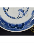 Antique Chinese Hand Painted Porcelain Plate – Blue Vine Motif, Scalloped Rim-4. Asian & Chinese Furniture, Art, Antiques, Vintage Home Décor for sale at FEA Home