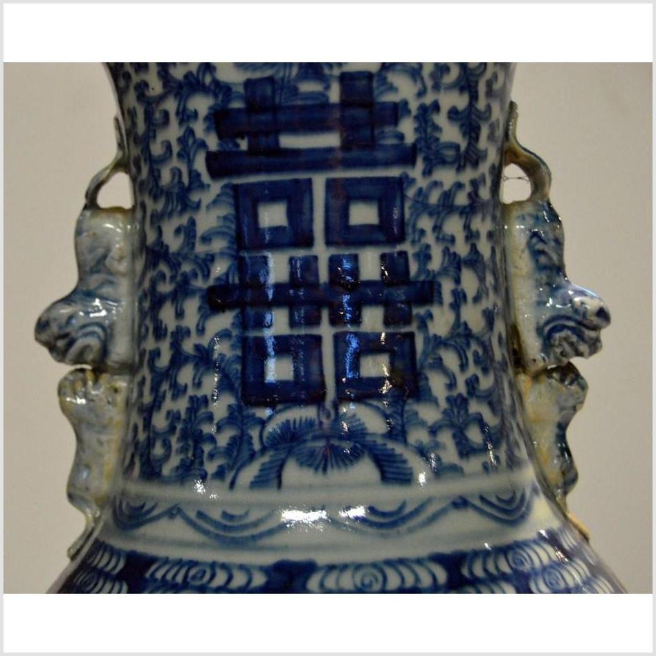 Antique Chinese Hand Painted Vase-4. Asian & Chinese Furniture, Art, Antiques, Vintage Home Décor for sale at FEA Home
