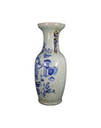 Antique Chinese Hand-Painted Vase – Scholar's Implements, Pale Glaze-2. Asian & Chinese Furniture, Art, Antiques, Vintage Home Décor for sale at FEA Home