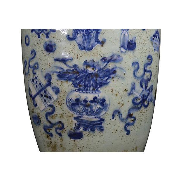 Antique Chinese Hand-Painted Vase – Scholar's Implements, Pale Glaze-5. Asian & Chinese Furniture, Art, Antiques, Vintage Home Décor for sale at FEA Home