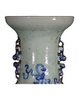 Antique Chinese Hand-Painted Vase – Scholar's Implements, Pale Glaze-7. Asian & Chinese Furniture, Art, Antiques, Vintage Home Décor for sale at FEA Home