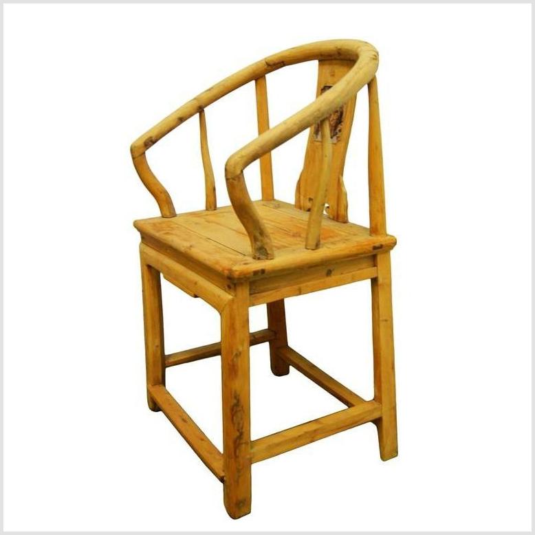 Antique Chinese Horseshoe-Back Chair-4. Asian & Chinese Furniture, Art, Antiques, Vintage Home Décor for sale at FEA Home