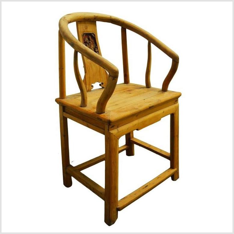 Antique Chinese Horseshoe-Back Chair-5. Asian & Chinese Furniture, Art, Antiques, Vintage Home Décor for sale at FEA Home